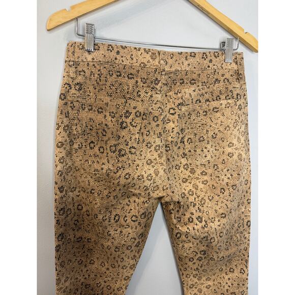 FRAME Le Crop High Waist Mini Boot Snake Print Jeans Vanilla Multi Denim 28 - Picture 9 of 13